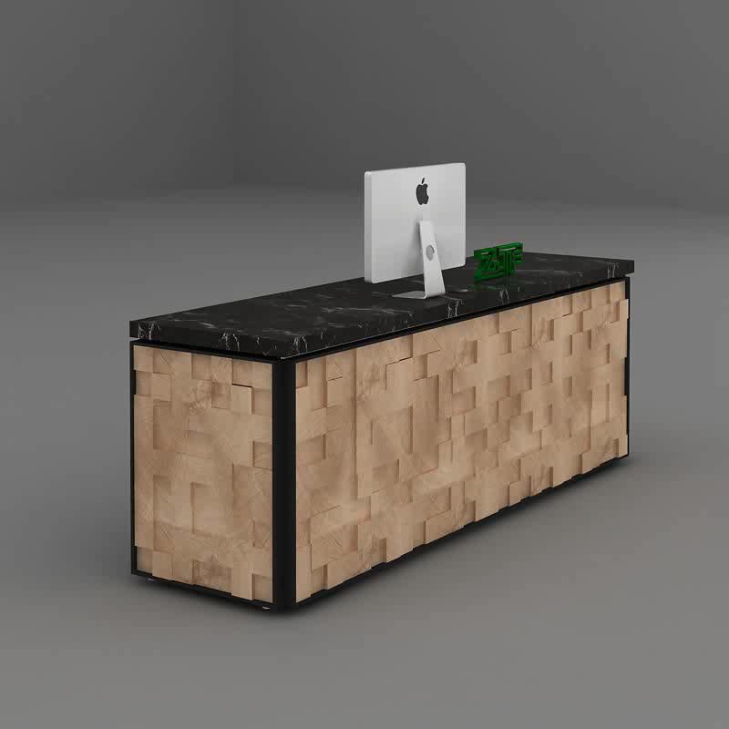 Custom Solid Wood Register Table Desk Retail Store Cash Counter