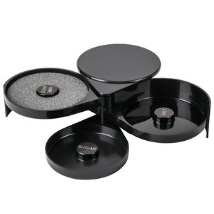 酒吧传奇 吧台用具调酒三层盐边盒 糖边盒玛格丽特鸡尾酒盒收纳盒