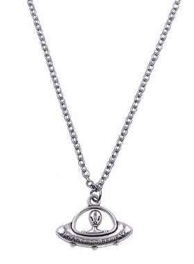 pdstyle自制个性飞碟ins土酷项链