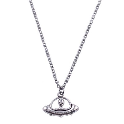 pdstyle自制个性飞碟ins土酷项链