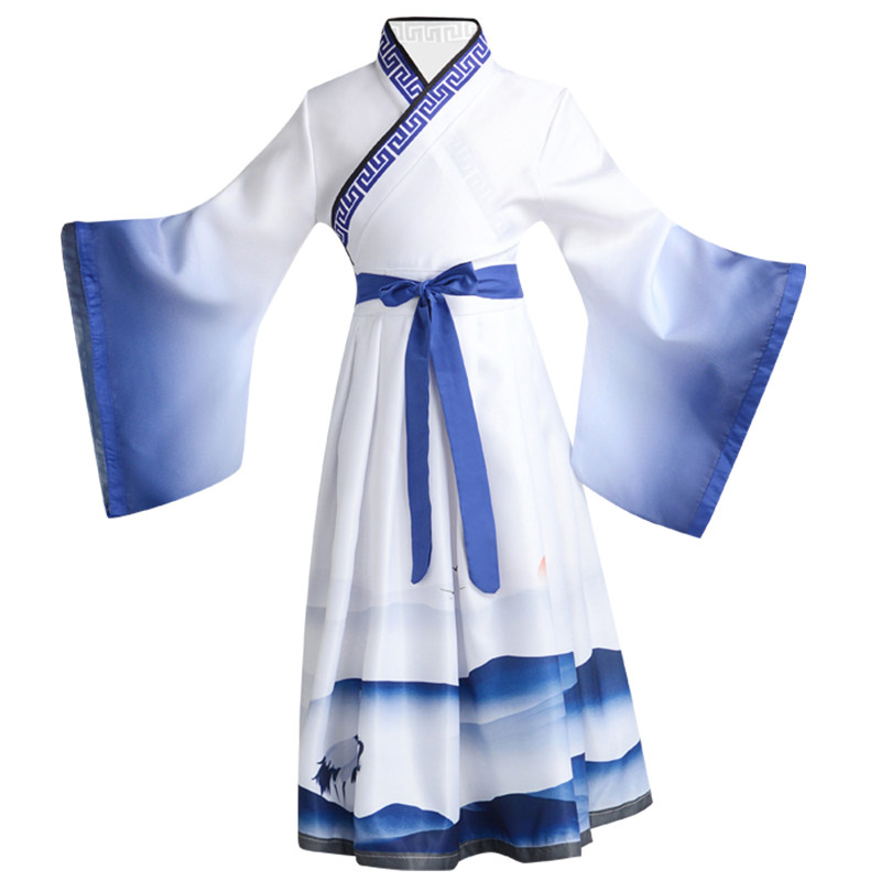 儿童古装汉服女童国学服男三字经弟子规演出服襦裙中国风表演服装