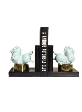 玉瓷新中式风书柜卧室现代工艺品