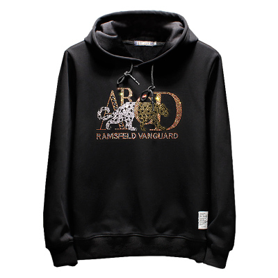 潮牌秋冬老虎头修身青年保暖卫衣