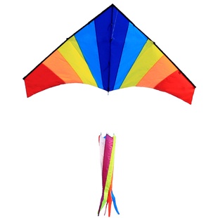 潍坊风筝经典百特 彩虹三角网红风筝成人玩家之选微风易飞 包邮