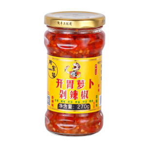 辣家福开胃萝卜剁辣椒酱湖南辣椒酱下饭菜香辣酱瓶拌饭面剁椒中辣