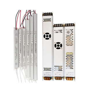 LED电源长条超薄灯箱12V/24V60W100W150W200W300W400W直流变压器