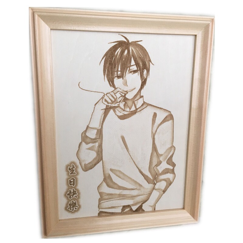 定制照片礼物礼品木刻画相框diy