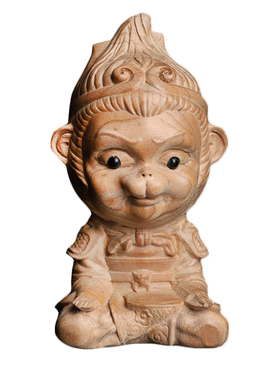 天然桃木孙悟空猴子奋斗学业书桌