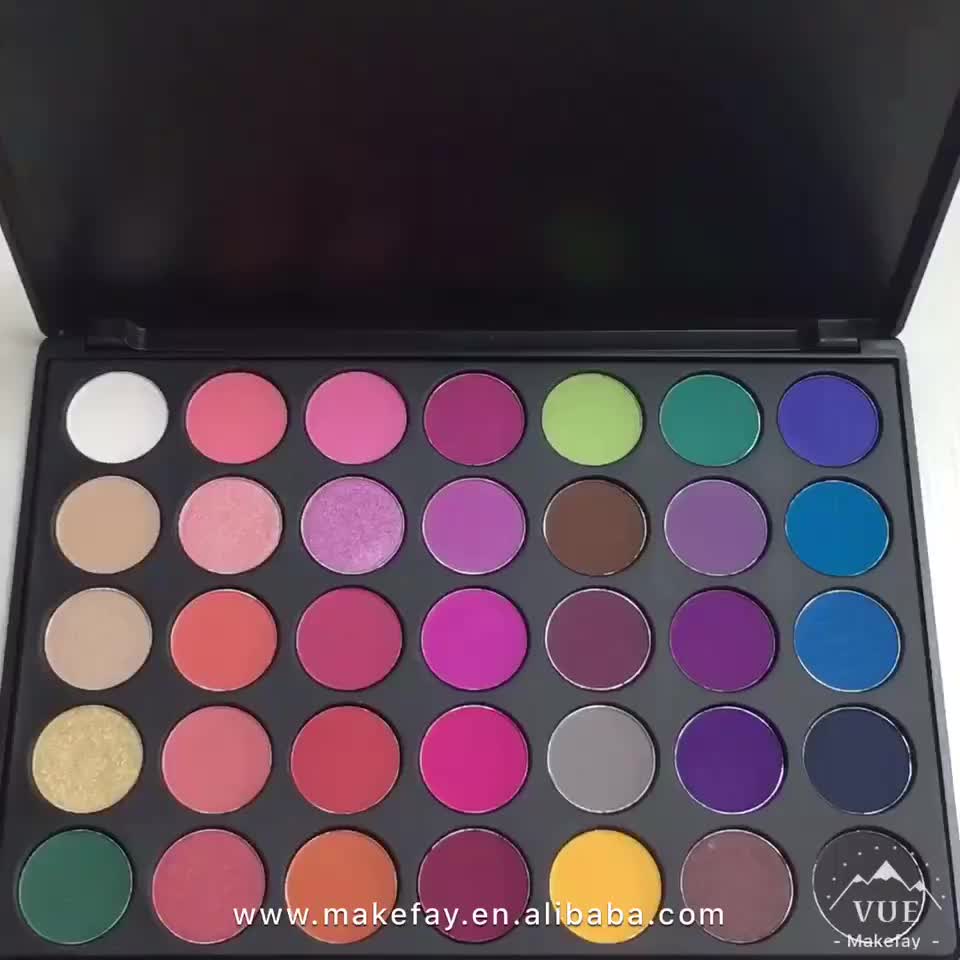 35 Kleuren Licht Pressed Glitter Oogschaduw Morphe Eyeshadow Palette