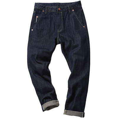 匠线lineartisanal红边牛仔长裤