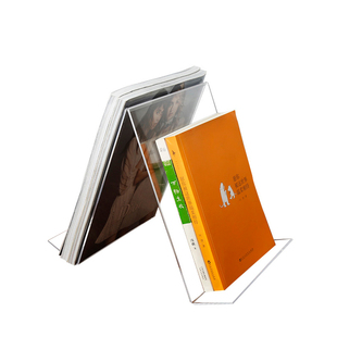 亚克力透明书架书托支架展示架 A5双面书立 书店宣传画册架书城