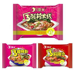顶大根号三酸辣粉麻辣烫粉丝米线非油炸休闲宵夜宿舍方便面速食品