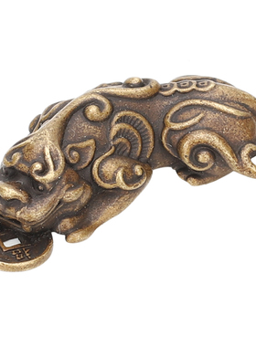 貔貅招财进宝吉祥天禄瑞兽纯黄铜