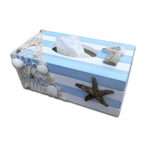 地中海风格木质纸巾盒手工工艺品摆件抽纸盒拍摄道具客厅餐厅摆件