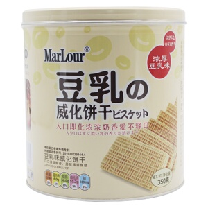 marlour豆乳威化饼干桶装豆奶