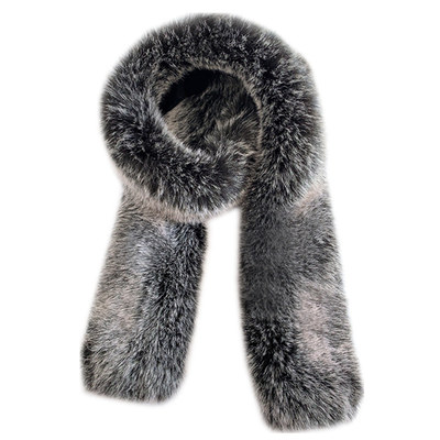 1.8米超长仿狐狸毛围巾韩版