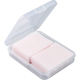透明防尘便携旅行带盖化妆棉收纳盒化妆品卸妆棉签收纳分装盒小