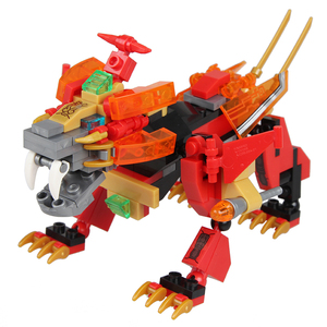 酷垒铠甲勇士捕将积木玩具男孩乐王超级飞侠儿童拼装插机器人偶高