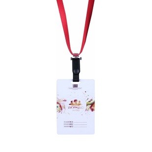 卡仕达ID识别感应卡PVC人像卡活动卡门禁卡定制印刷工作牌挂牌智能厂牌门卡芯片卡职位上岗证工牌校牌带挂绳