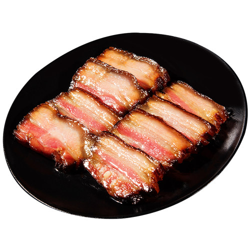 湘西五花腊肉五花肉湖南特产正宗农家自制柴火烟熏肉四川咸肉500g