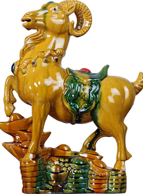 陶瓷家居客厅生肖风水旺财工艺品