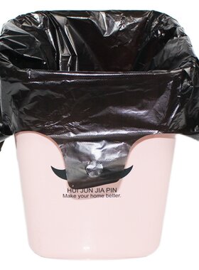 黑色垃圾袋加厚手提式家用