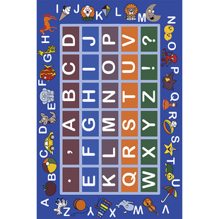 幼儿园地毯教室用图书区益智早教中心读书绘本馆字母数字儿童地垫