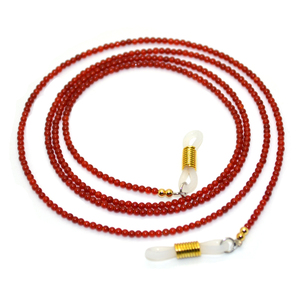 女款红玛瑙时尚装饰眼镜挂链