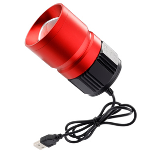 艾菲乐斯新款钓鱼灯头蓝光夜钓灯可变焦垂钓灯LED超亮户外照明灯