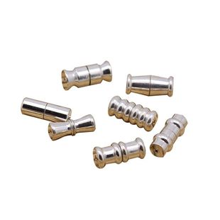 925银扣头镀18K金螺旋扣水晶珠子链接扣螺丝扣珍珠手链项链扣接头