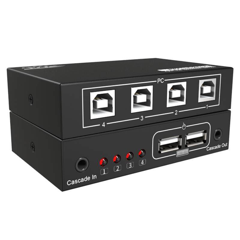 EKL-U304 USB键盘鼠标同步控制器KVM切换器4口 1控4游戏多开dnf同步器