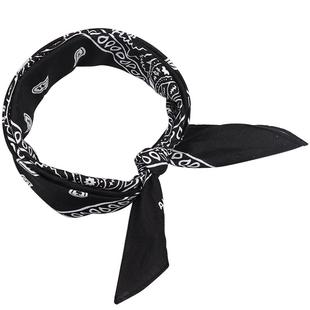 纯棉方巾嘻哈束头发带头巾腰果花围巾潮人街头韩国简约绑带式百搭