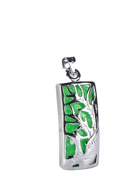 祖母绿男女款项链玉吊坠送朋友