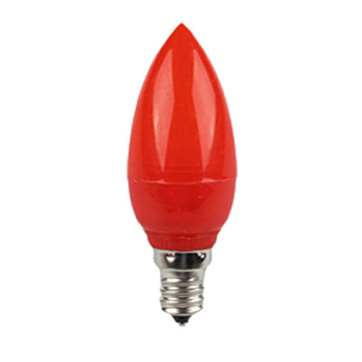 财神灯红色E12螺口节能蜡烛灯泡