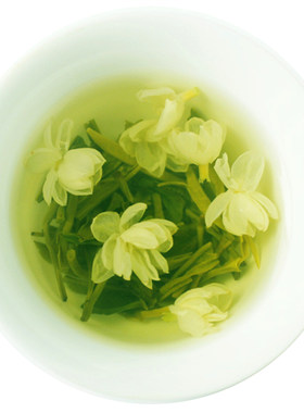 买1送1茉莉花茶白毫飘白雪浓香型