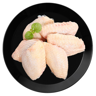 春雪鸡翅中生鲜冷冻鸡中翅1KG新鲜烧烤鸡肉奥尔良炸鸡清真食材2斤