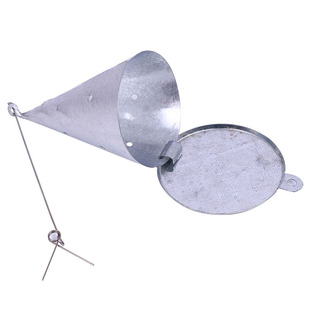 锥形打窝器金属开口撒投食器传统钓手竿打底窝米料诱鱼沉底定点