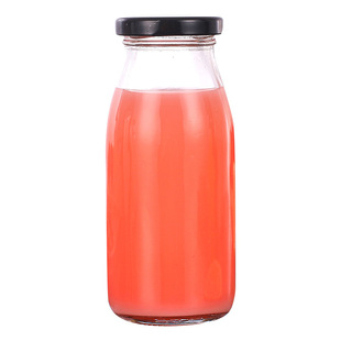 200ml300ml果汁牛奶专用玻璃瓶铁盖密封银耳瓶鲜奶瓶食品级鲜炖瓶