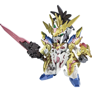 万代高达SD三国创杰传蜀国刘备关羽张飞赵云马超合金着色拼装模型