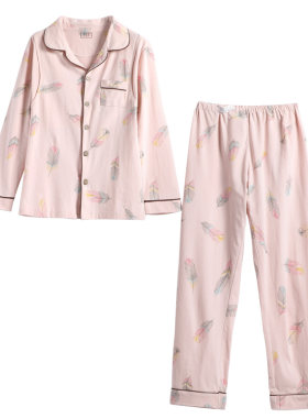 纯棉秋冬新款产妇睡衣套装月子服