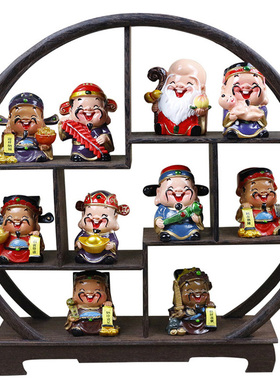 多宝阁中式风展示架木质工艺品