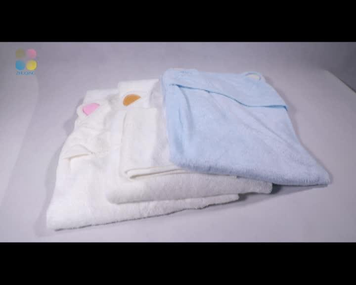 100 Organic Baby Bamboo Cotton Baby Hooded Bath Towel Buy Baby Bath
