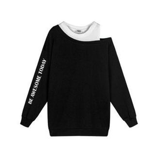 350斤胸围160胸围150超大码女性感装露肩卫衣300斤280/260胖mm250