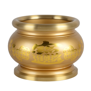 纯铜心经檀香炉供佛家用室内立香炉供奉熏香炉关公财神招财家用