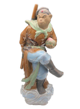 猴子齐天大圣石湾公仔神像工艺品
