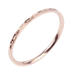 精致极细戒指女日韩潮人学生时尚个性钛钢不掉色单身尾戒女小指环