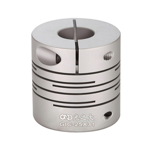 GND光之大传动GIC铝合金平行线联轴器编码器伺服电机沟槽弹性CPLC