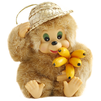 晶华可爱小猴子DIY圣诞节饰品圣诞树圣诞圈装饰用品挂饰挂件