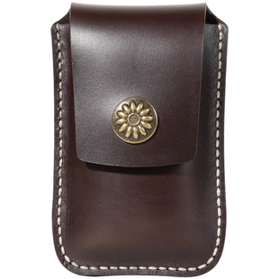 汽车钥匙包男士真皮简约穿腰带牛皮汽车大众通用男女式车钥匙包套