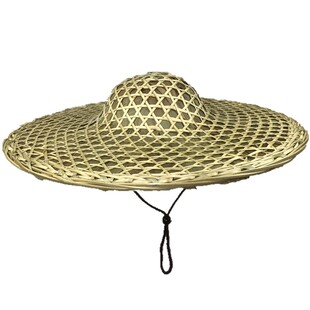 夏季竹编斗笠粽叶草帽复古大沿防雨帽装饰表演帽农民防晒钓鱼帽男